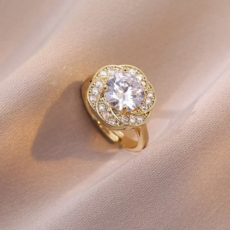 Φωτογραφία προϊόντος: Peach Jewelry Peach Jewerly Γυναικείο Δαχτυλίδι Ρυθμιζόμενο Από Ανοξείδωτο Ατσάλι 304 Με Ζιργκόν Ασημί