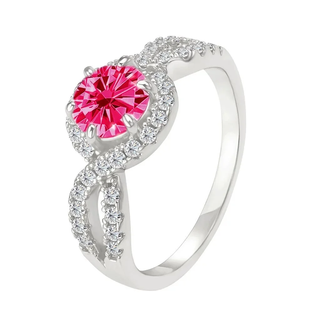 Φωτογραφία προϊόντος: Peach Jewelry Δαχτυλίδι Από Χαλκό Και Ζιργκόν Sise 7 Ασημί