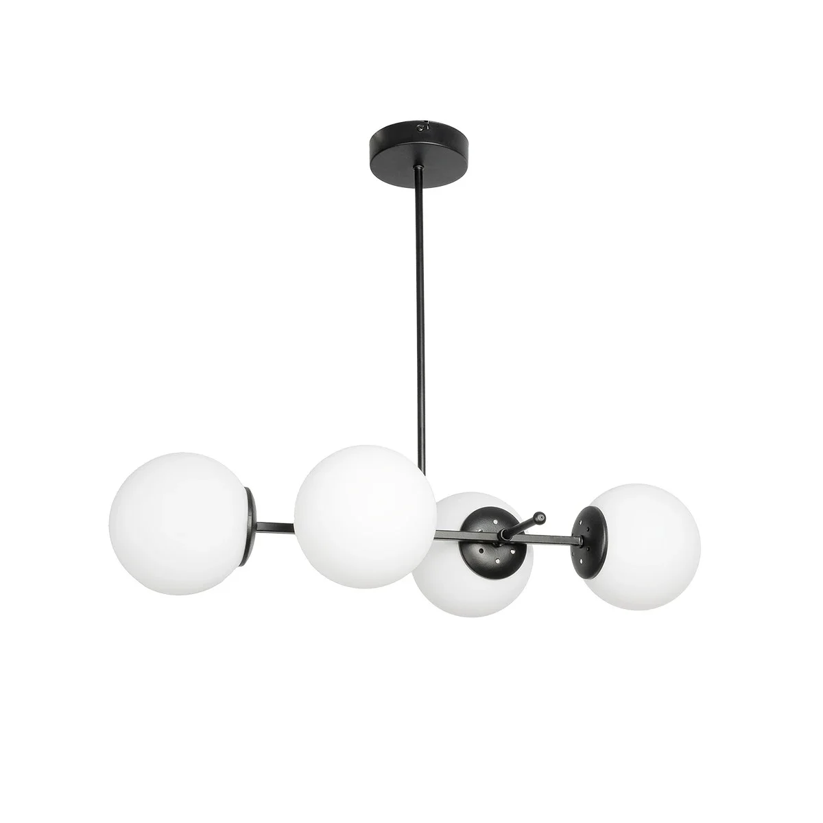 Φωτογραφία προϊόντος: GLOBOSTAR® GLOBUS 203-0104 Μοντέρνο Φωτιστικό Οροφής με Ντουί 4 x E27 AC 220-240V IP20 - Λευκό & Μαύρο - Μ70 x Π34 x Υ15cm