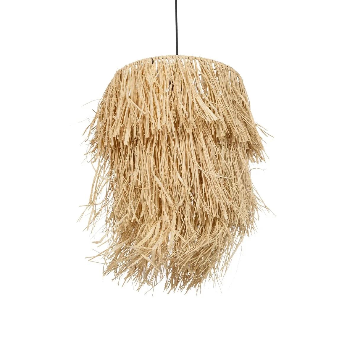 Φωτογραφία προϊόντος: GLOBOSTAR® WEG 203-0036 Boho Κρεμαστό Φωτιστικό Οροφής με Ντουί 1 x E27 AC 220-240V IP20 - Μπεζ - M45 x Π45 x Υ53cm