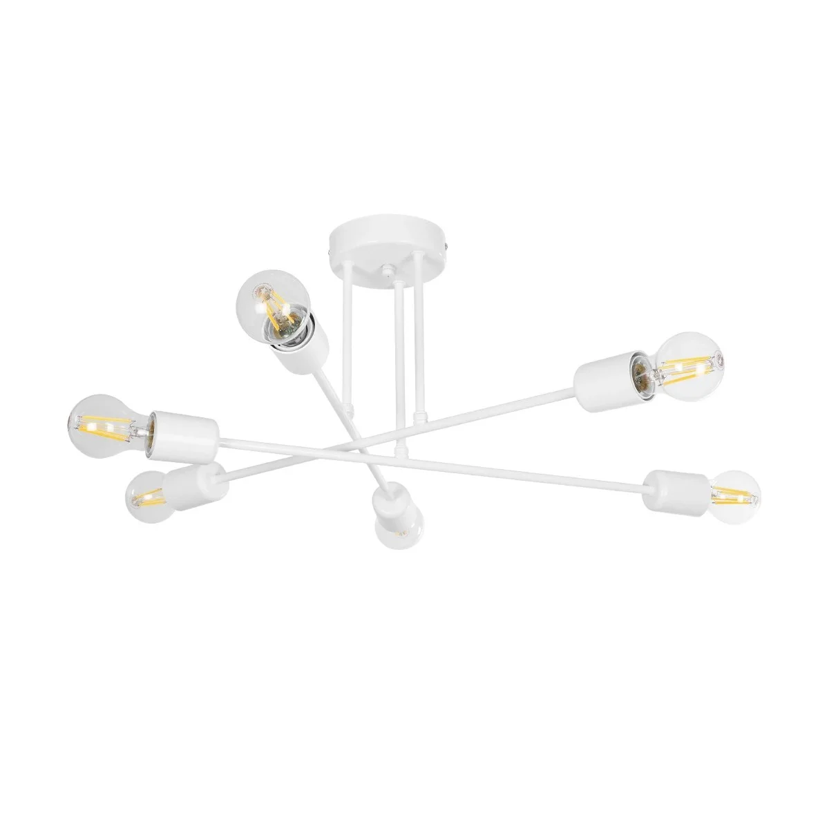 Φωτογραφία προϊόντος: GLOBOSTAR® SPIDI 203-0113 Μοντέρνο Φωτιστικό Οροφής με Ντουί 6 x E27 AC 220-240V IP20 - Λευκό - Μ61 x Π61 x Υ25cm