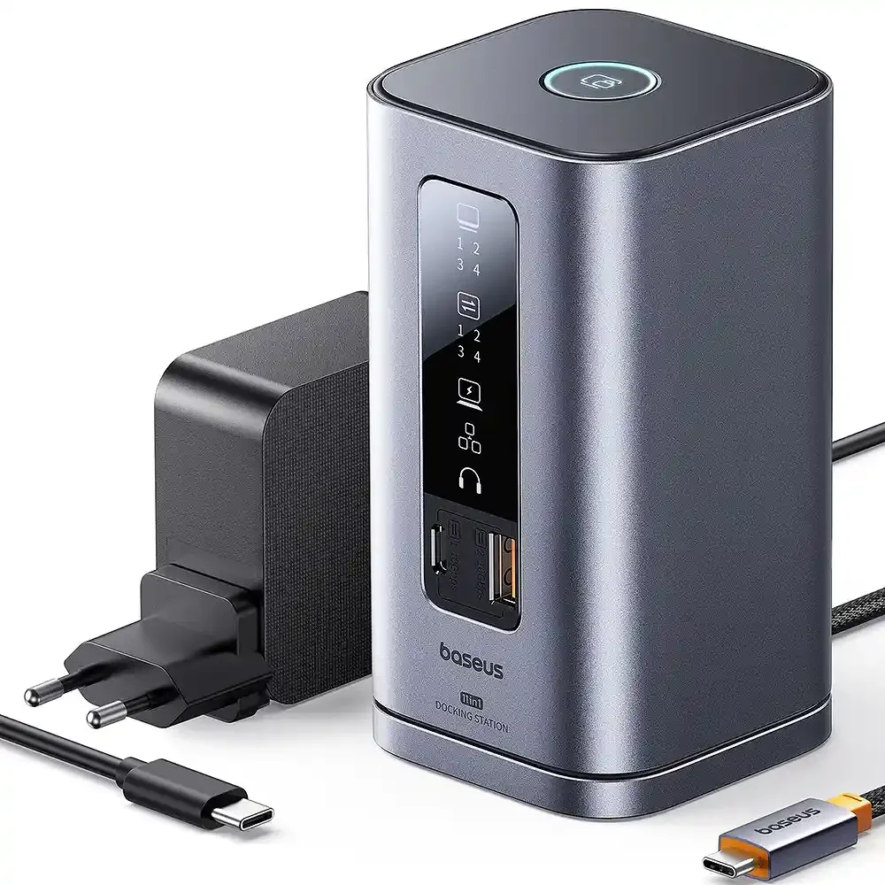 Φωτογραφία προϊόντος: Baseus 11in1 Docking Station Spacemate Series Triple 4K Display 10Gbps PD100W Space Grey