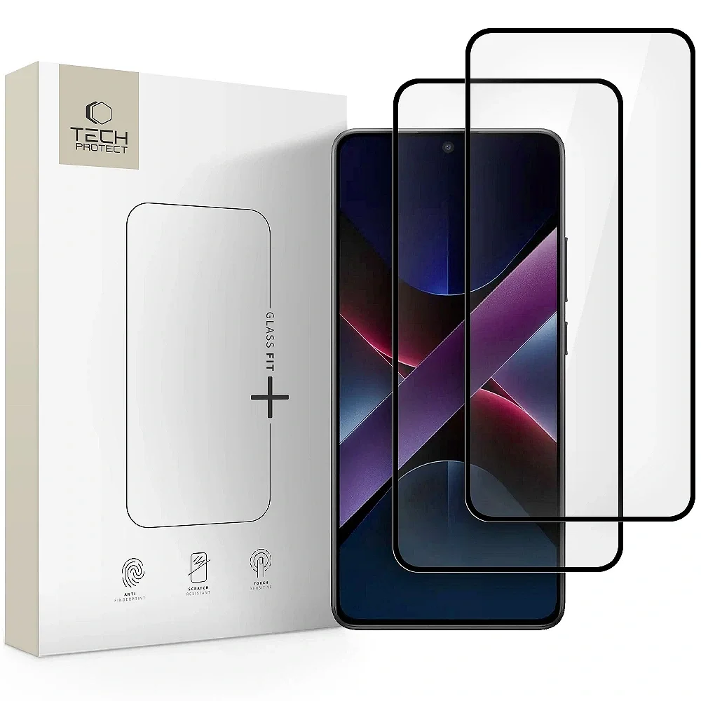Φωτογραφία προϊόντος: Tech-Protect Tempered Glass Fit+ 2-Pack Xiaomi Poco X7 Pro 5G Black