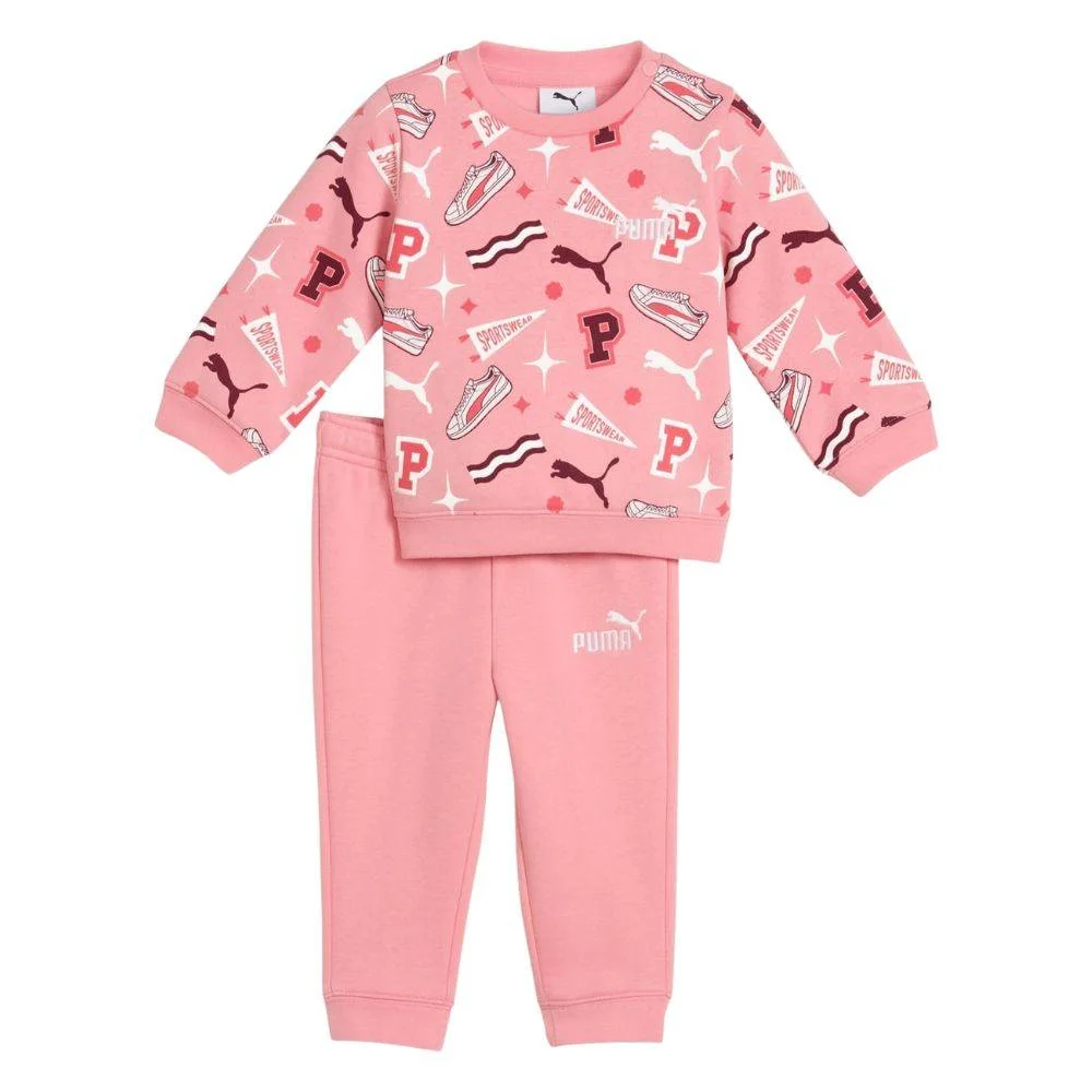 Φωτογραφία προϊόντος: 689731-27 - PUMA MINICATS AOP CREW SET FLEECE INF PINK Color