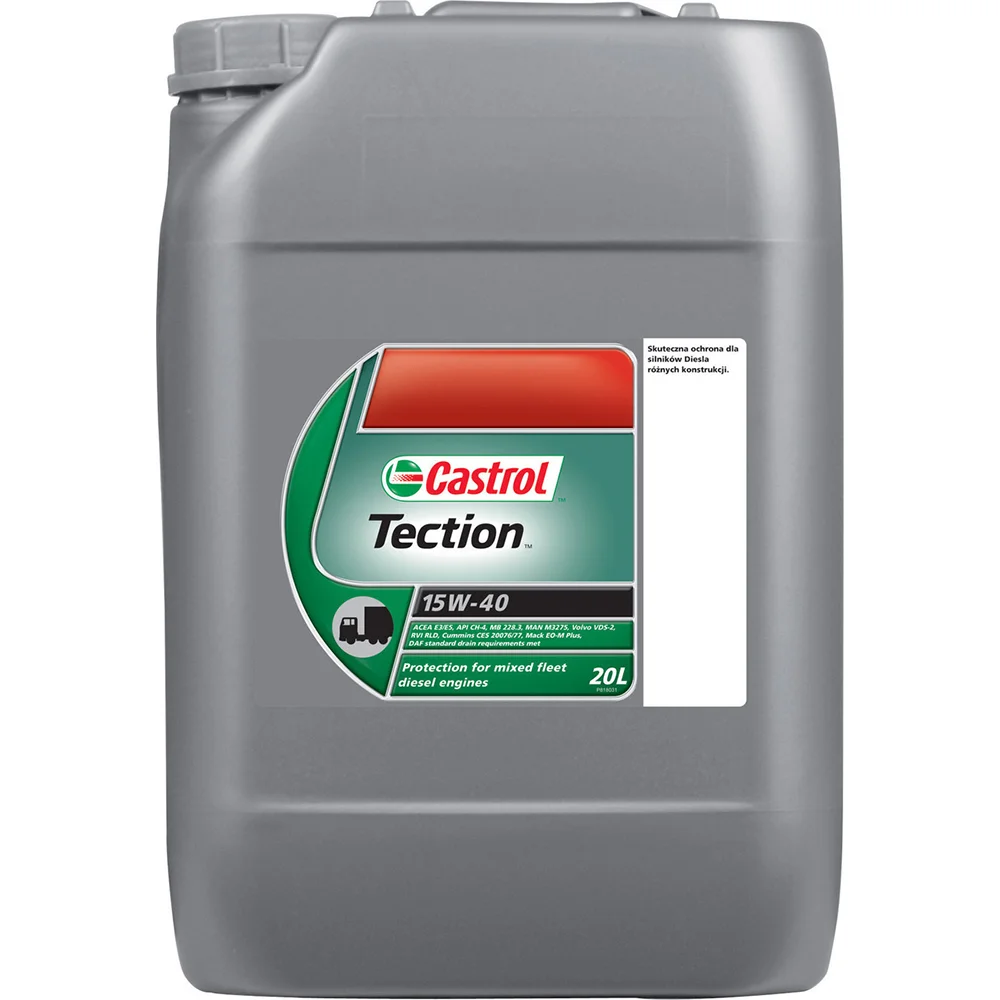 Φωτογραφία προϊόντος: ΛΑΔΙ ΦΟΡΤΗΓΟΥ CASTROL TECTION 15W40 20lt