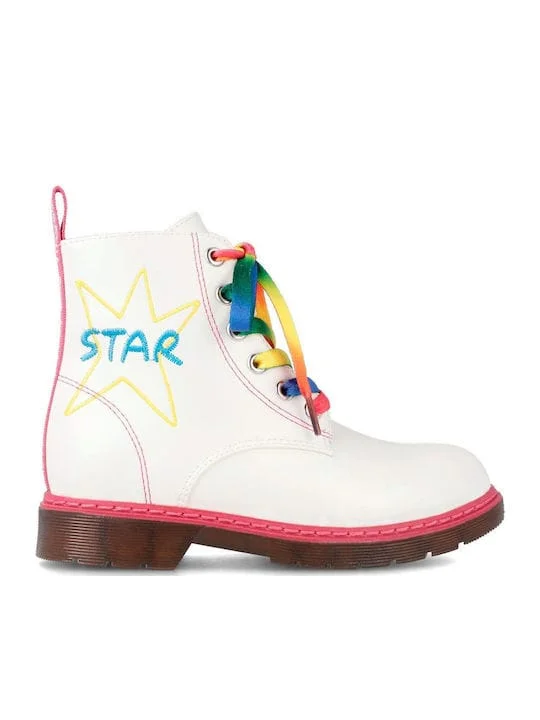 Φωτογραφία προϊόντος: Agatha Ruiz De La Prada Μποτάκι Για Κορίτσι Λευκό Με Αστέρι