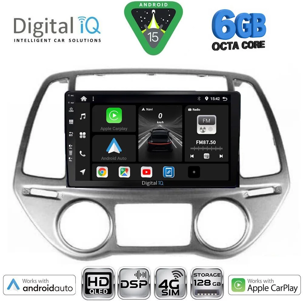 Φωτογραφία προϊόντος: DIGITAL IQ BXF 17227_CPAA CLIMA (9inc) MULTIMEDIA TABLET for HYUNDAI i20 mod. 2008-2012