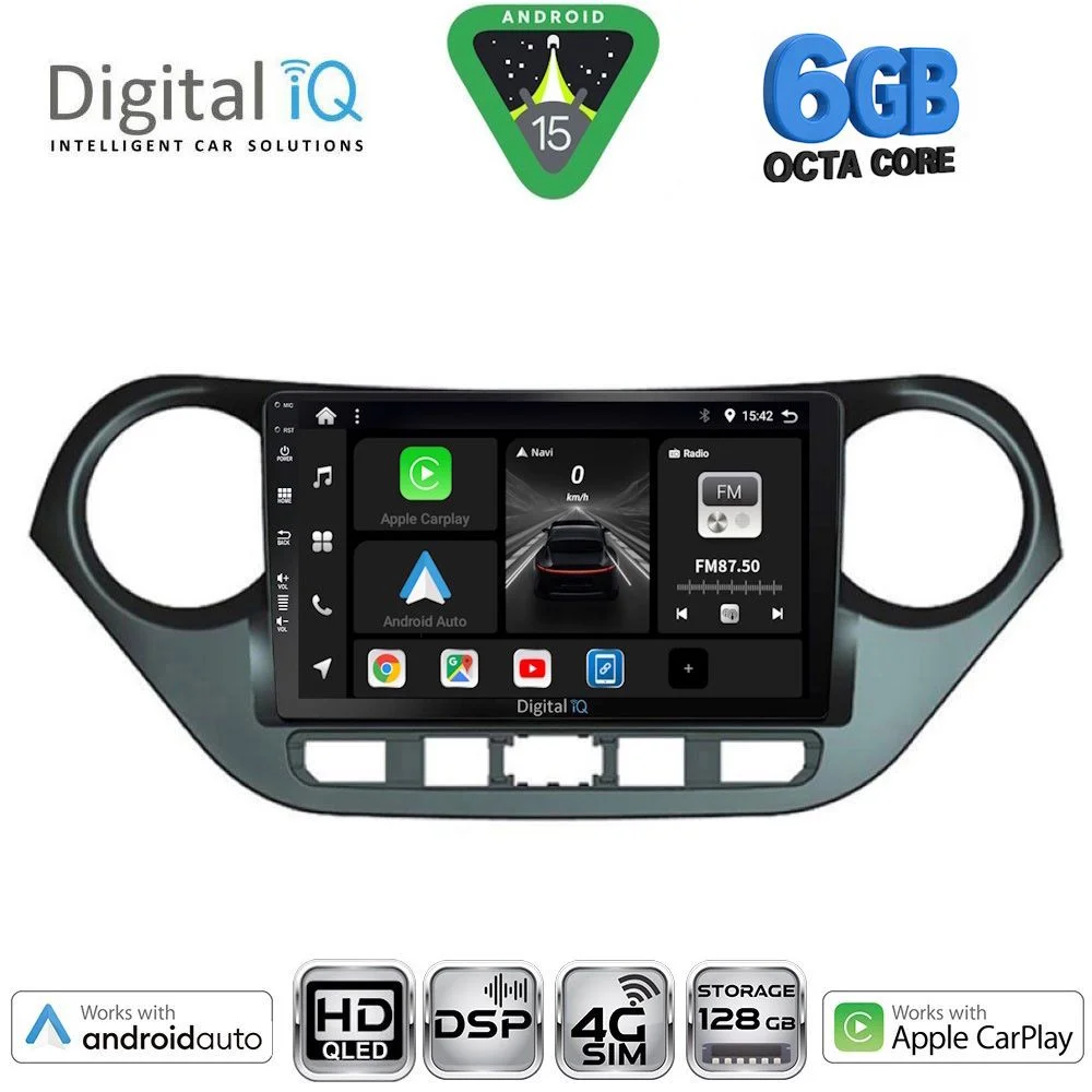 Φωτογραφία προϊόντος: DIGITAL IQ BXF 17224_CPAA (9inc) MULTIMEDIA TABLET for HYUNDAI i10 mod. 2014-2020