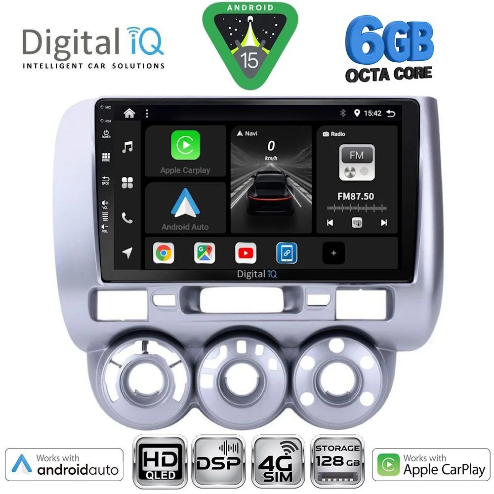 Φωτογραφία προϊόντος: DIGITAL IQ BXF 17210_CPAA A/C (9inc) MULTIMEDIA TABLET for HONDA JAZZ mod. 2002-2008