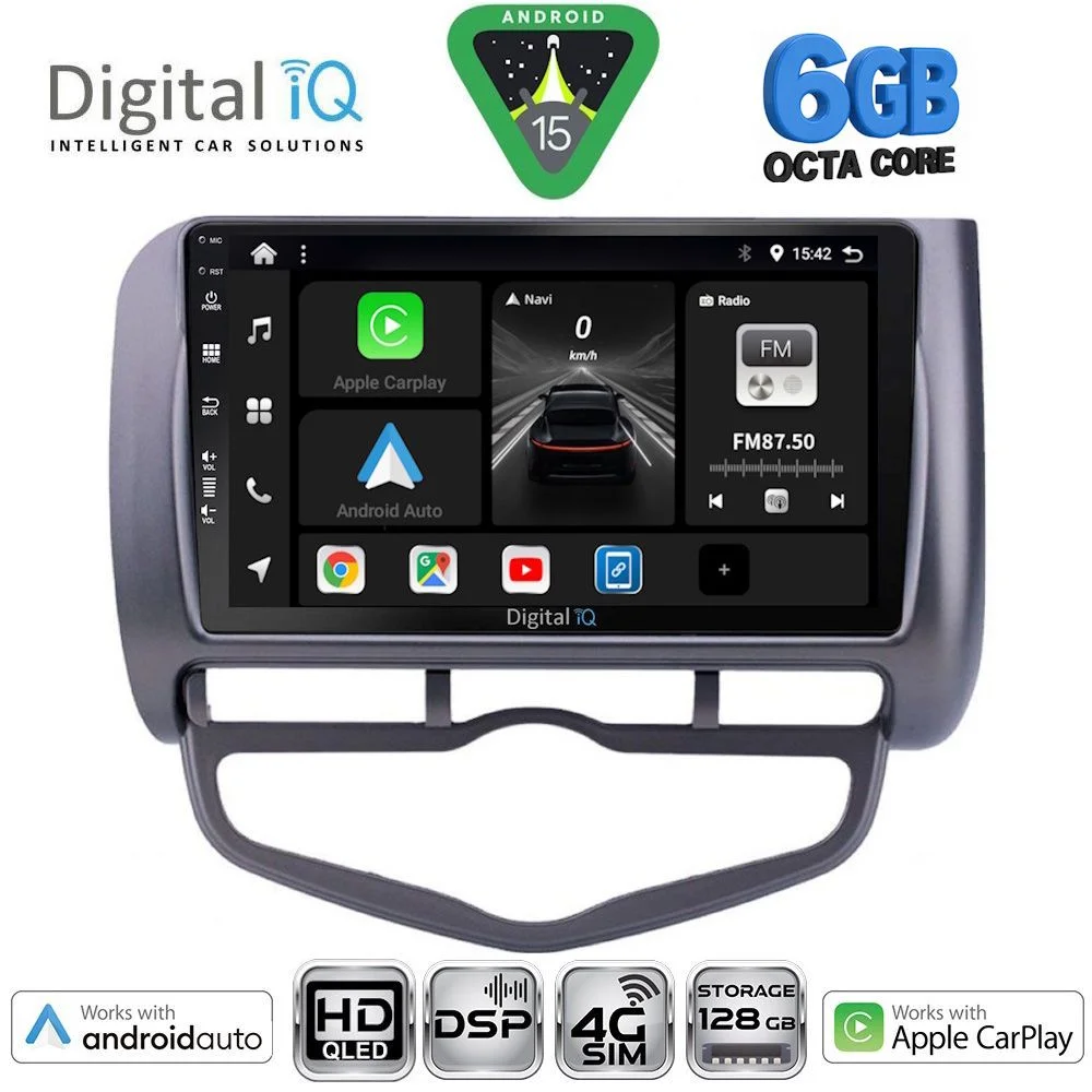 Φωτογραφία προϊόντος: DIGITAL IQ BXF 17210_CPAA CLIMA (9inc) MULTIMEDIA TABLET for HONDA JAZZ mod. 2002-2008