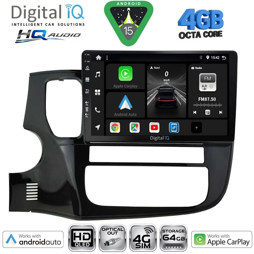 Φωτογραφία προϊόντος: DIGITAL IQ BXK 19443_CPAA (10inc) MULTIMEDIA TABLET for MITSUBISHI OUTLANDER mod. 2013-2020