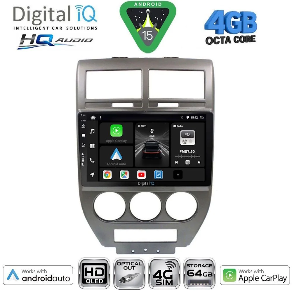Φωτογραφία προϊόντος: DIGITAL IQ BXK 19276_CPAA (10inc) MULTIMEDIA TABLET for JEEP COMPASS - PATRIOT mod. 2007-2016