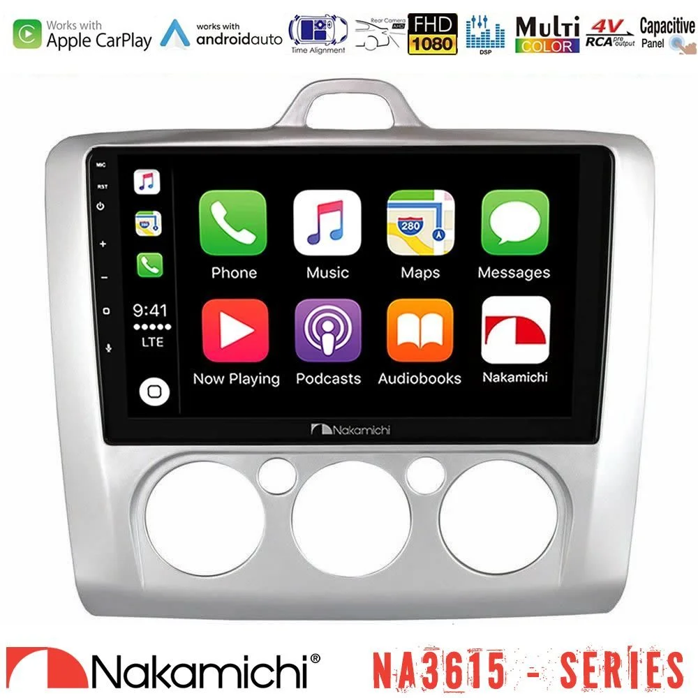 Φωτογραφία προϊόντος: Nakamichi NA3615 Series Με Wireless Carplay & Android Auto Ford Focus Manual AC Media Station Tablet 9