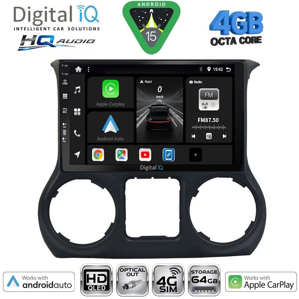 Φωτογραφία προϊόντος: DIGITAL IQ BXK 19295_CPAA (10inc) MULTIMEDIA TABLET for JEEP WRANGLER mod. 2011-2014