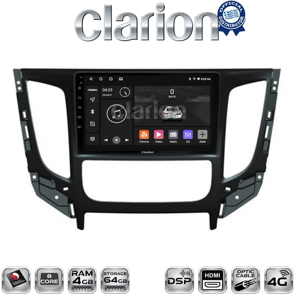 Φωτογραφία προϊόντος: Clarion OEM για Mitsubishi L200 2014 > 2020 με 8Core 4GB/64GB και 2Κ οθόνη