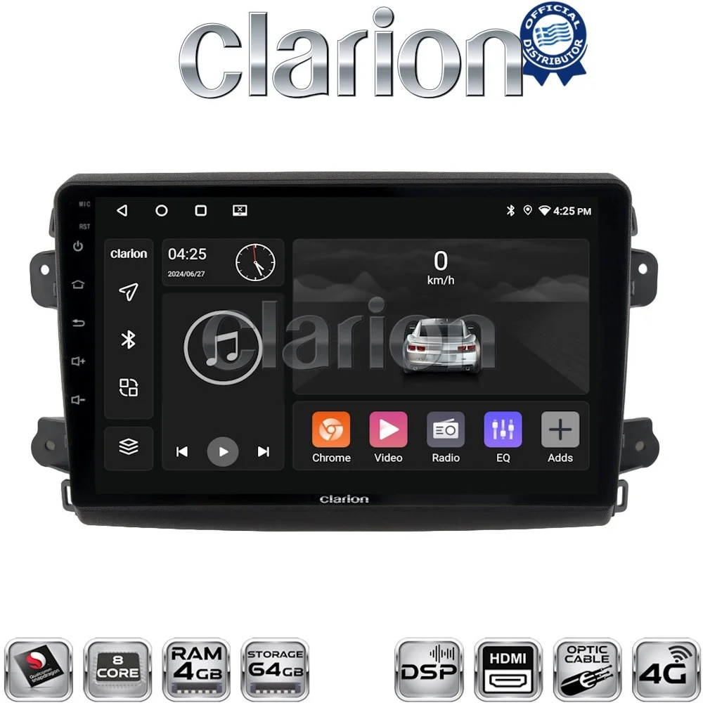 Φωτογραφία προϊόντος: Clarion OEM για Fiat Ducato 2023 > με 8Core 4GB/64GB και 2Κ οθόνη