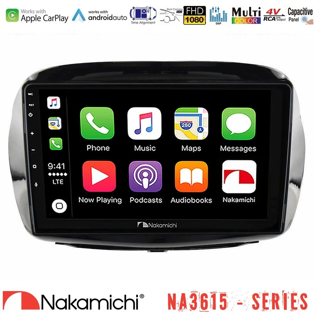 Φωτογραφία προϊόντος: Nakamichi NA3615 Series Με Wireless Carplay & Android Auto Honda FR-V 2004-2009 Media Station Tablet 9