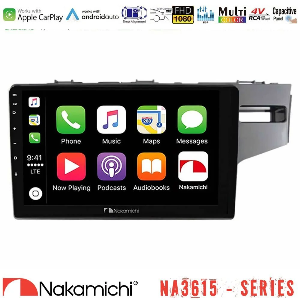 Φωτογραφία προϊόντος: Nakamichi NA3615 Series Με Wireless Carplay & Android Auto Honda Jazz 2013-2020 RHD Media Station Tablet 9 Με Carplay & Android Auto