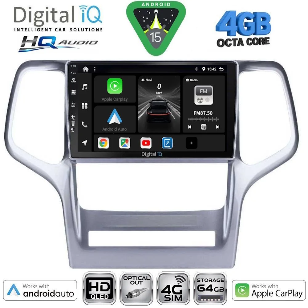 Φωτογραφία προϊόντος: DIGITAL IQ BXK 19282_CPAA (9inc) MULTIMEDIA TABLET for JEEP GRAND CHEROKEE mod. 2011-2014