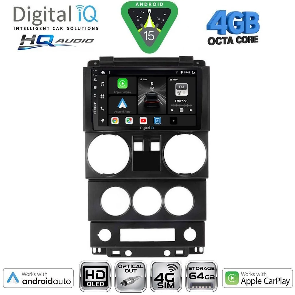 Φωτογραφία προϊόντος: DIGITAL IQ BXK 19293_CPAA (9inc) MULTIMEDIA TABLET for JEEP WRANGLER mod. 2006-2011