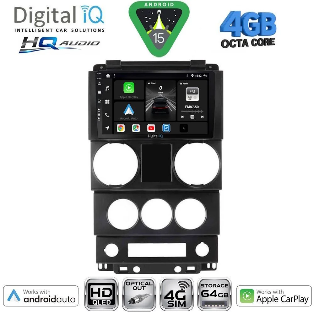Φωτογραφία προϊόντος: DIGITAL IQ BXK 19292_CPAA (9inc) MULTIMEDIA TABLET for JEEP WRANGLER mod. 2006-2011