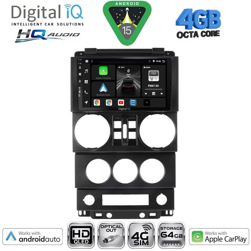 Φωτογραφία προϊόντος: DIGITAL IQ BXK 19294_CPAA (9inc) MULTIMEDIA TABLET for JEEP WRANGLER mod. 2006-2011