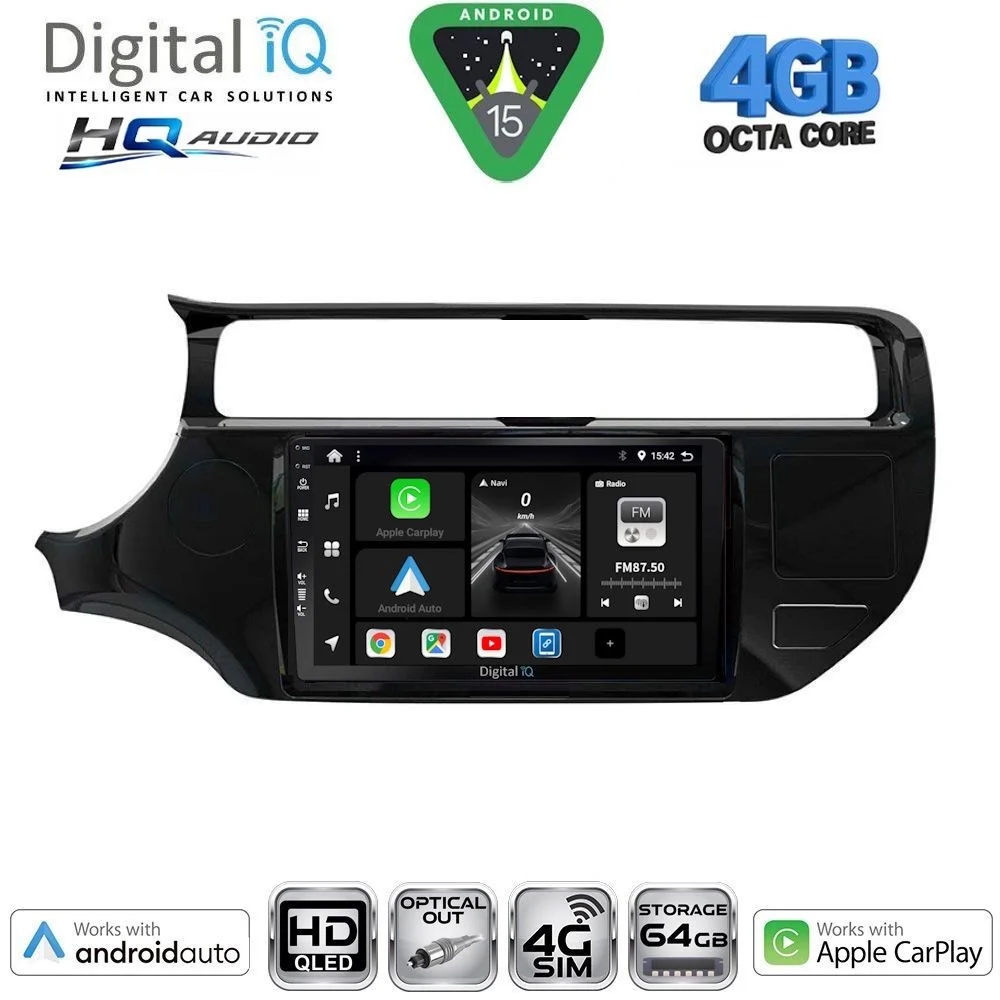 Φωτογραφία προϊόντος: DIGITAL IQ BXK 19315_CPAA (9inc) MULTIMEDIA TABLET for KIA RIO mod. 2015-2018