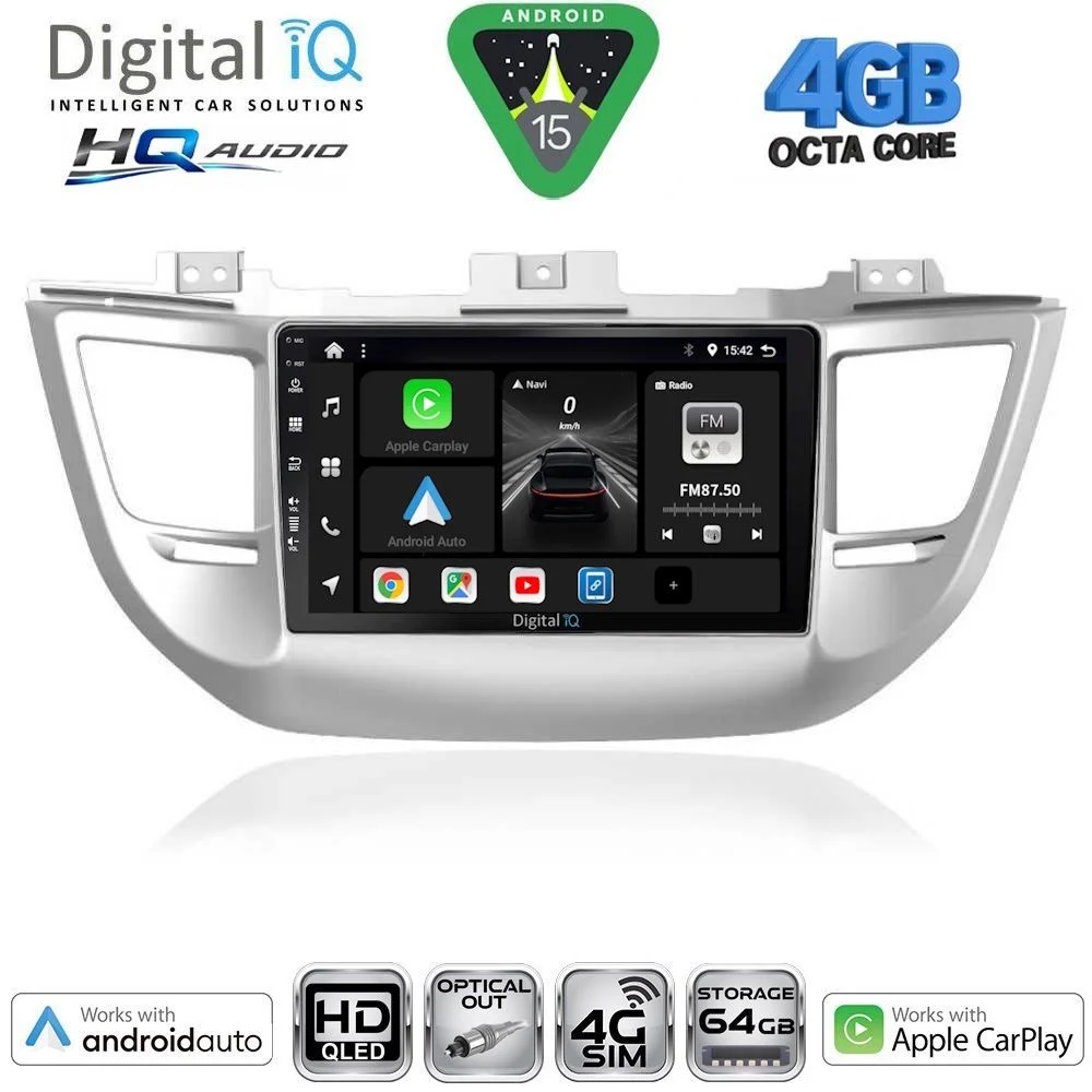 Φωτογραφία προϊόντος: DIGITAL IQ BXK 19243_CPAA (9inc) MULTIMEDIA TABLET for HYUNDAI TUCSON mod. 2015-2019