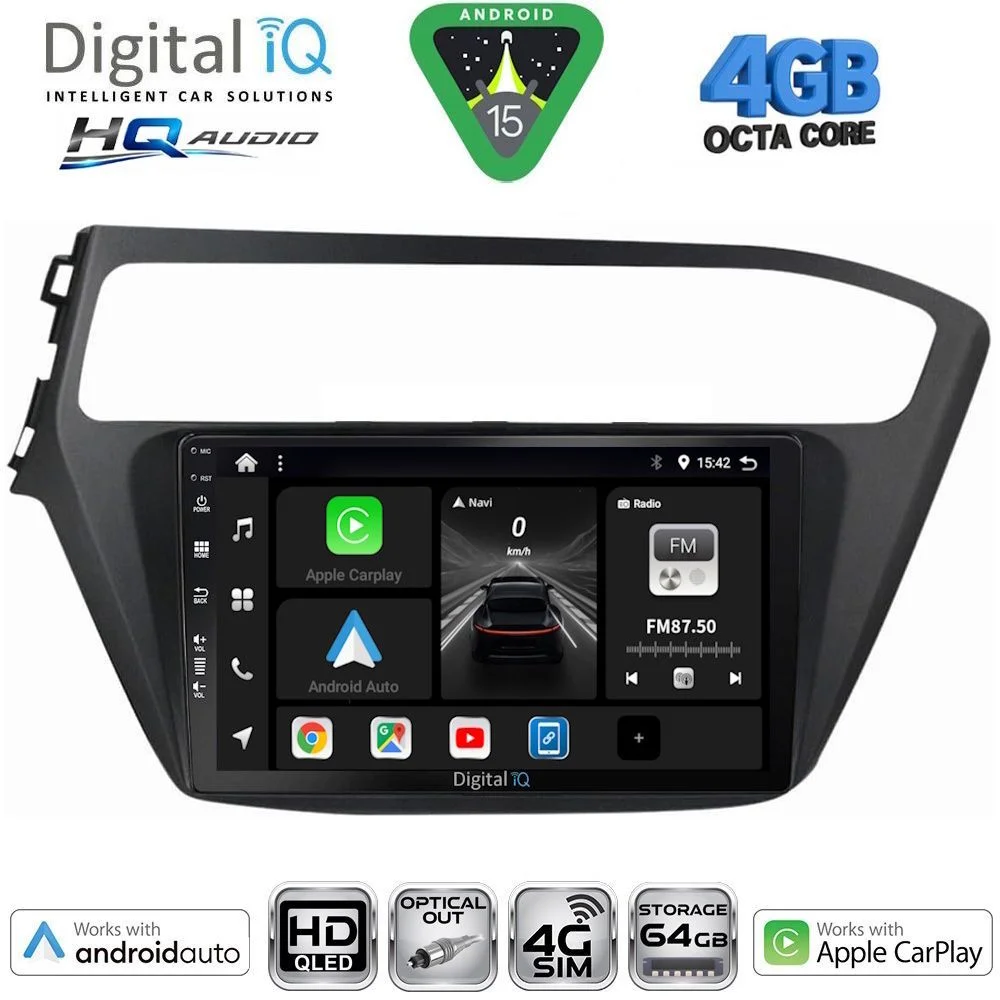 Φωτογραφία προϊόντος: DIGITAL IQ BXK 19230_CPAA (9inc) MULTIMEDIA TABLET for HYUNDAI i20 mod. 2018-2021