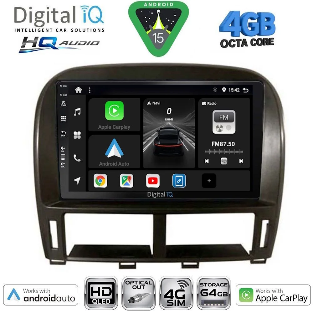Φωτογραφία προϊόντος: DIGITAL IQ BXK 19343_CPAA (9inc) MULTIMEDIA TABLET for LEXUS LS 430 – XF 430 mod. 2000-2006