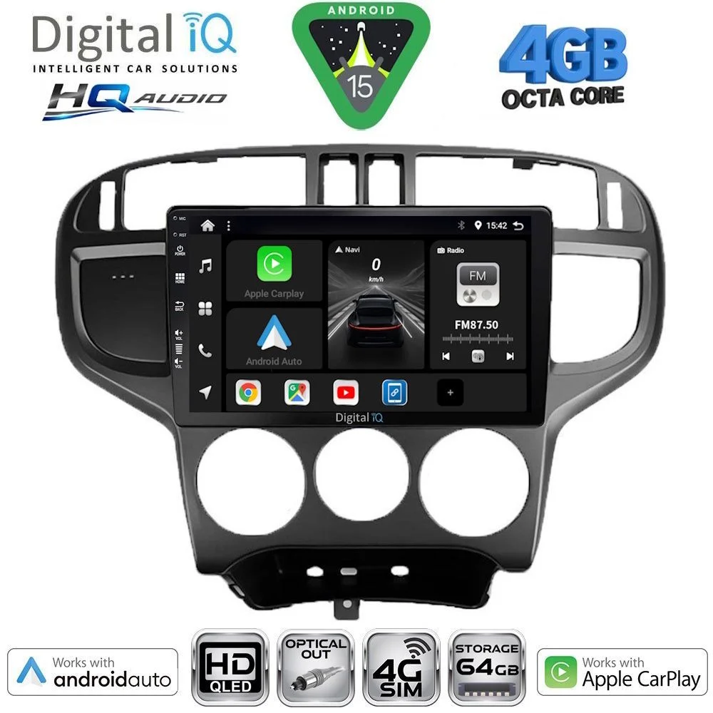 Φωτογραφία προϊόντος: DIGITAL IQ BXK 19240_CPAA (9inc) MULTIMEDIA TABLET for HYUNDAI MATRIX mod. 2001-2010