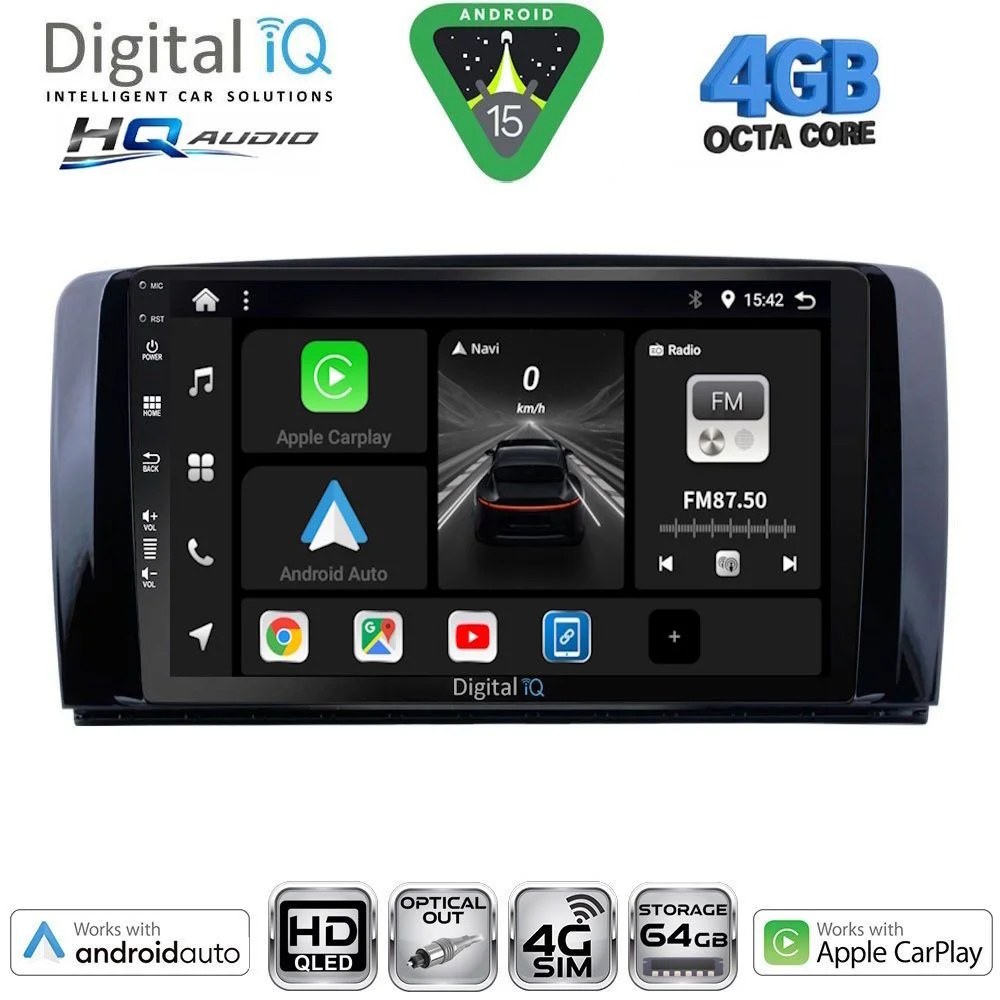 Φωτογραφία προϊόντος: DIGITAL IQ BXK 19422_CPAA (9inc) MULTIMEDIA TABLET for MERCEDES R (W251) mod. 2006-2015
