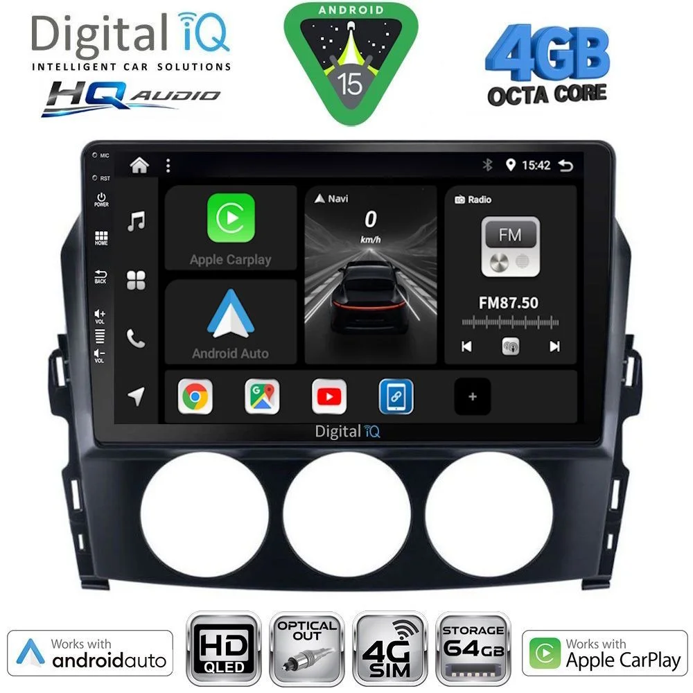 Φωτογραφία προϊόντος: DIGITAL IQ BXK 19392_CPAA (9inc) MULTIMEDIA TABLET for MAZDA MX5 mod. 2005-2015