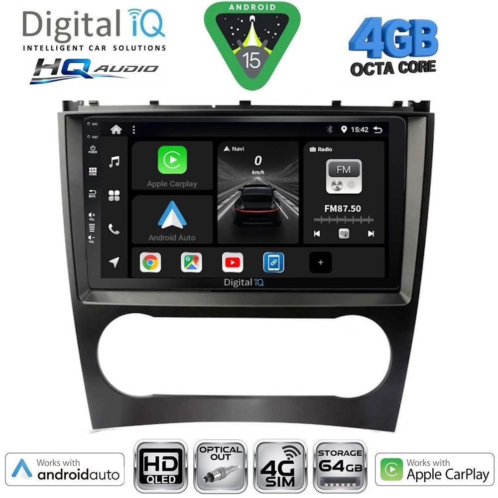 Φωτογραφία προϊόντος: DIGITAL IQ BXK 19404_CPAA (9inc) MULTIMEDIA TABLET for MERCEDES C – CLK (W203-209) mod. 2004-2008