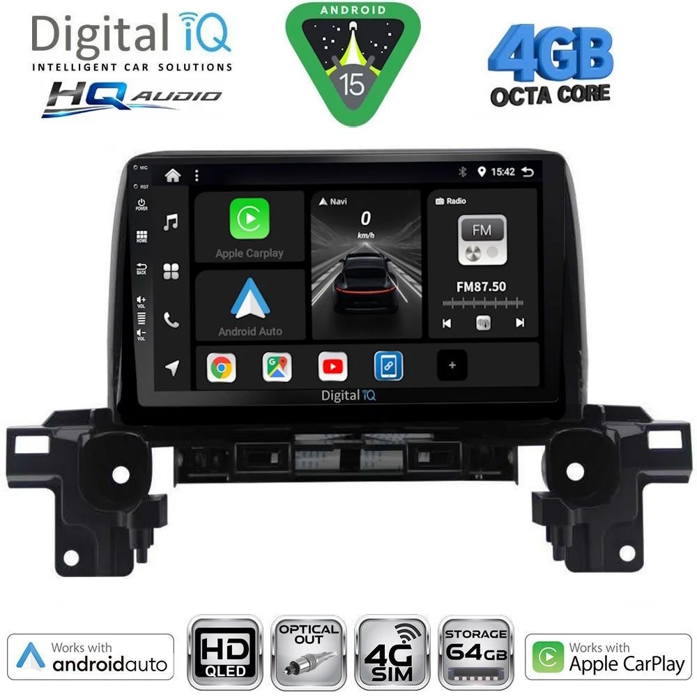 Φωτογραφία προϊόντος: DIGITAL IQ BXK 19381_CPAA (9inc) MULTIMEDIA TABLET for MAZDA CX5 mod. 2017-2025
