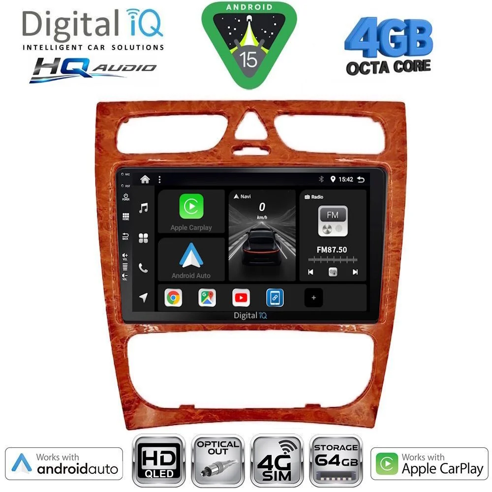 Φωτογραφία προϊόντος: DIGITAL IQ BXK 19402CH_CPAA (9inc) MULTIMEDIA TABLET for MERCEDES C (W203) mod. 1999-2004