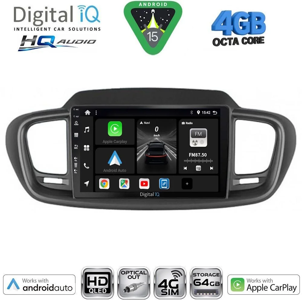 Φωτογραφία προϊόντος: DIGITAL IQ BXK 19319_CPAA (10inc) MULTIMEDIA TABLET for KIA SORENTO mod. 2014-2020