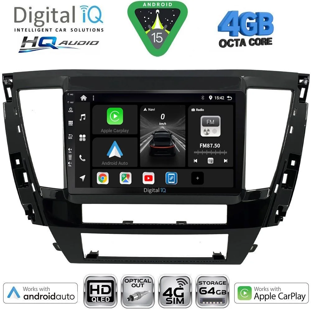 Φωτογραφία προϊόντος: DIGITAL IQ BXK 19447S_CPAA (9inc) MULTIMEDIA TABLET for MITSUBISHI PAJERO SPORT mod. 2020-2026