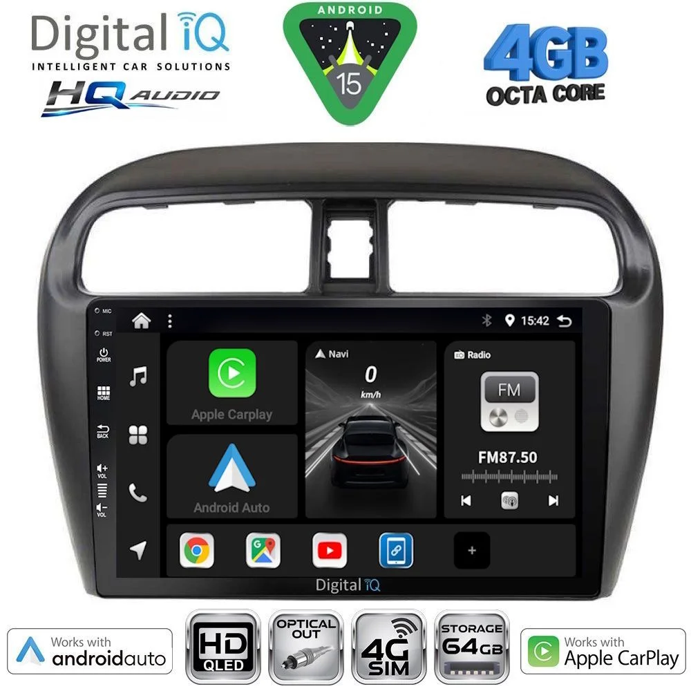 Φωτογραφία προϊόντος: DIGITAL IQ BXK 19448_CPAA (9inc) MULTIMEDIA TABLET for MITSUBISHI SPACESTAR mod. 2013-2020