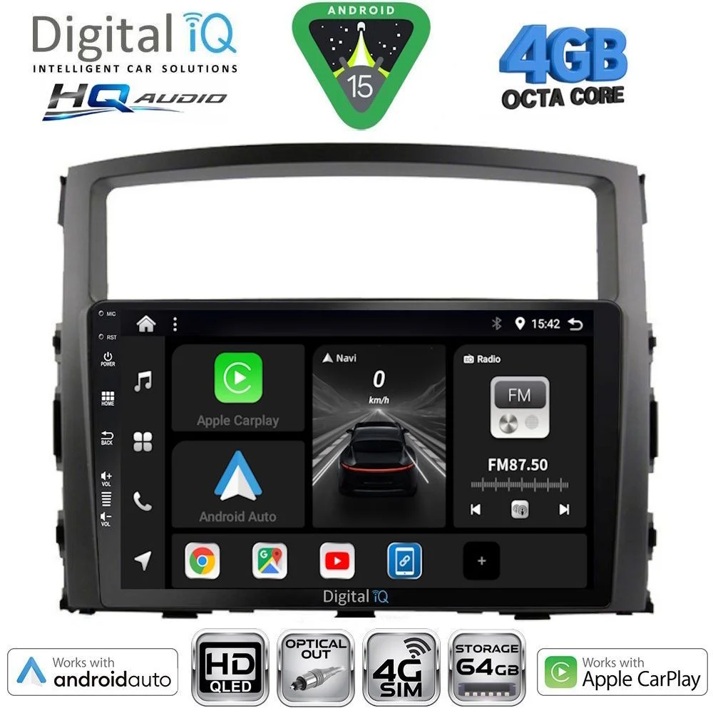Φωτογραφία προϊόντος: DIGITAL IQ BXK 19446_CPAA (9inc) MULTIMEDIA TABLET for MITSUBISHI PAJERO mod. 2006-2013