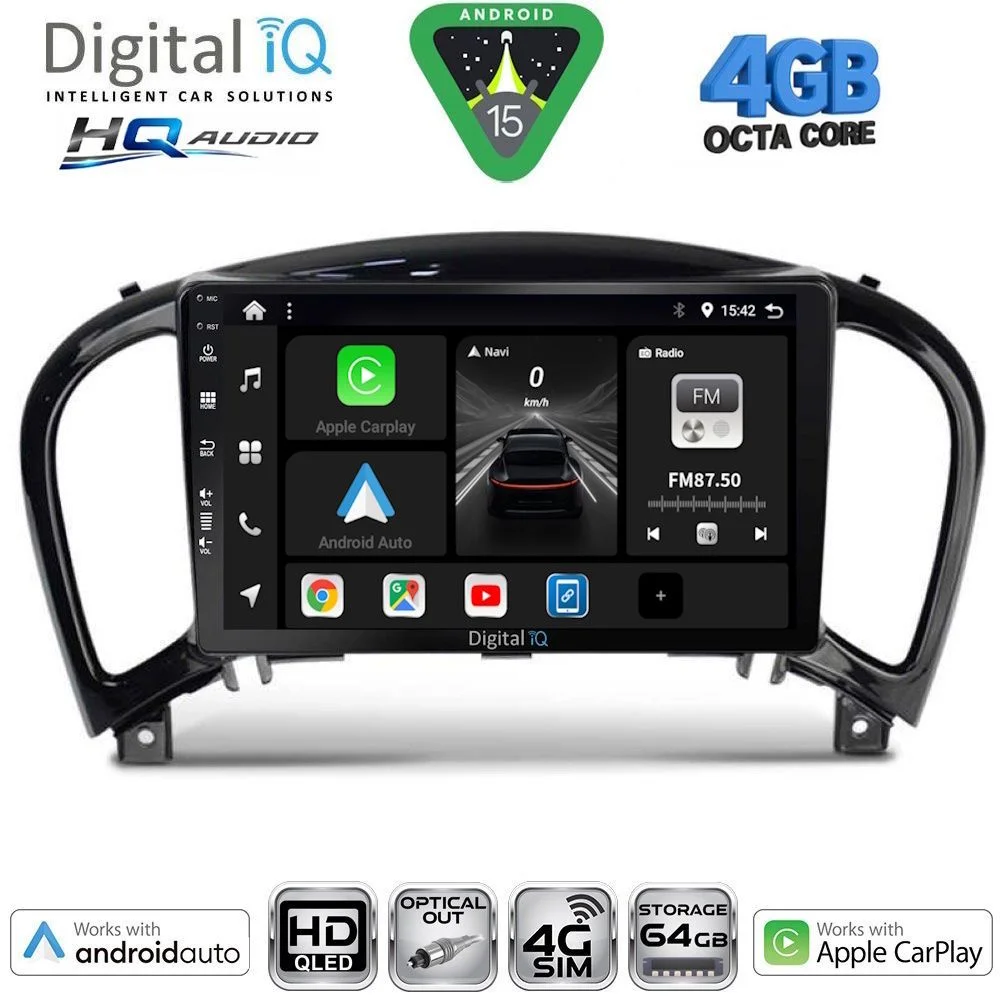 Φωτογραφία προϊόντος: DIGITAL IQ BXK 19452_CPAA (9inc) MULTIMEDIA TABLET for NISSAN JUKE mod. 2009-2020