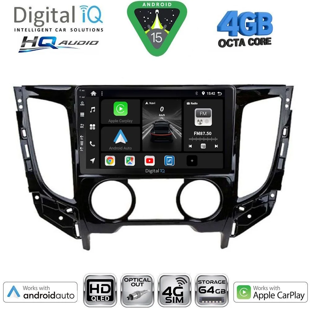 Φωτογραφία προϊόντος: DIGITAL IQ BXK 19437_CPAA A/C (9inc) MULTIMEDIA TABLET for MITSUBISHI L200 mod. 2015-2019 με A/C