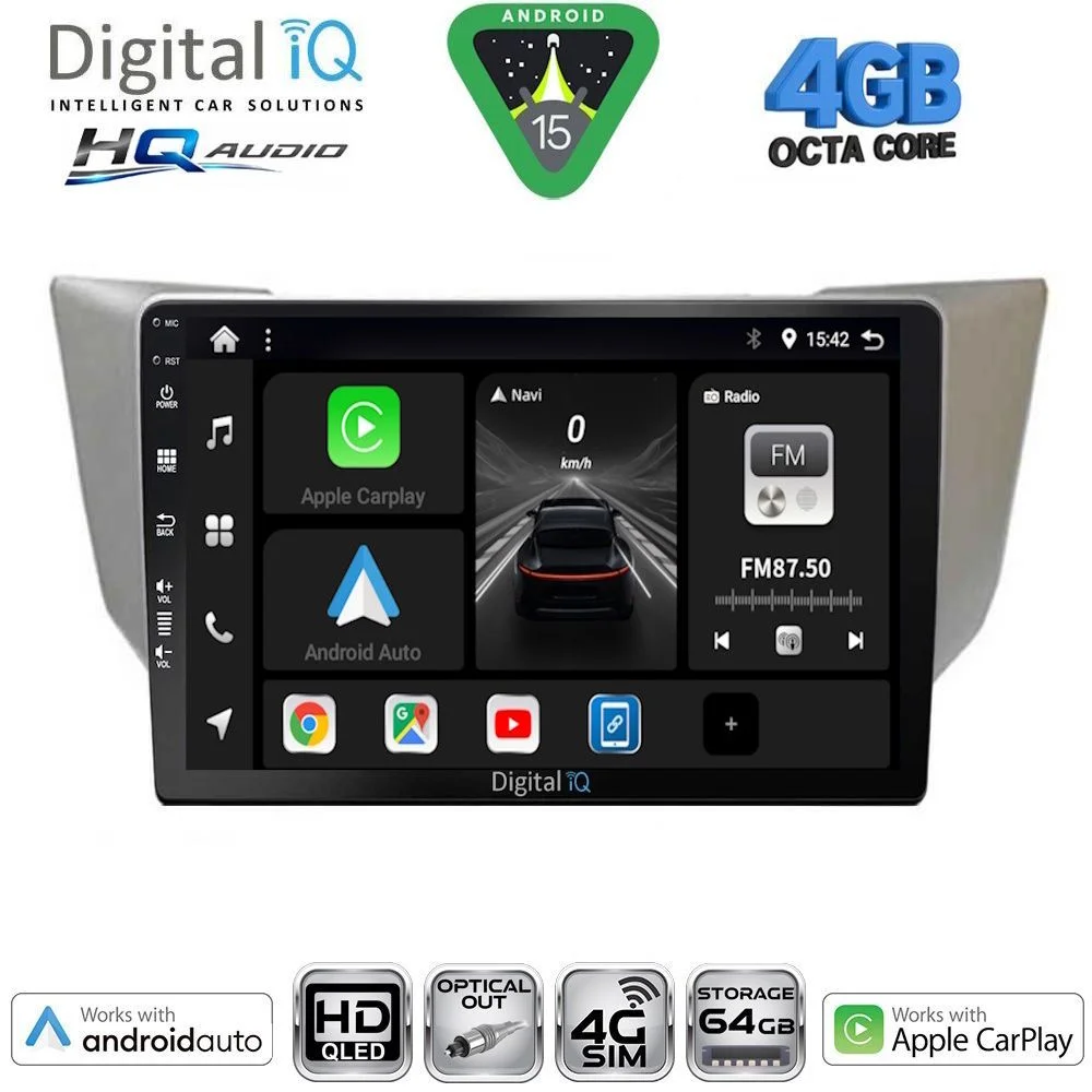 Φωτογραφία προϊόντος: DIGITAL IQ BXK 19345SL_CPAA (10inc) MULTIMEDIA TABLET for LEXUS RX 300 – 400 mod. 2003-2008