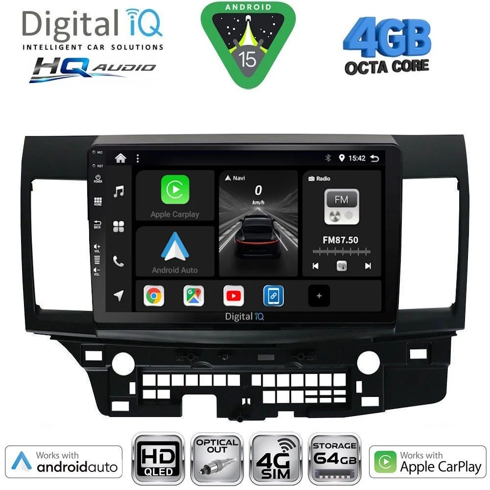 Φωτογραφία προϊόντος: DIGITAL IQ BXK 19434_CPAA (10inc) MULTIMEDIA TABLET for MITSUBISHI LANCER mod. 2008-2017
