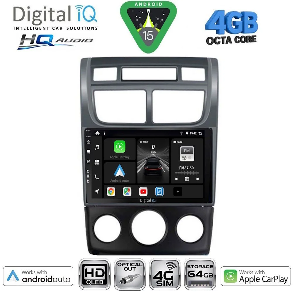 Φωτογραφία προϊόντος: DIGITAL IQ BXK 19324BL_CPAA (CLIMA+A/C) (9inc) MULTIMEDIA TABLET for KIA SPORTAGE mod. 2004-2010