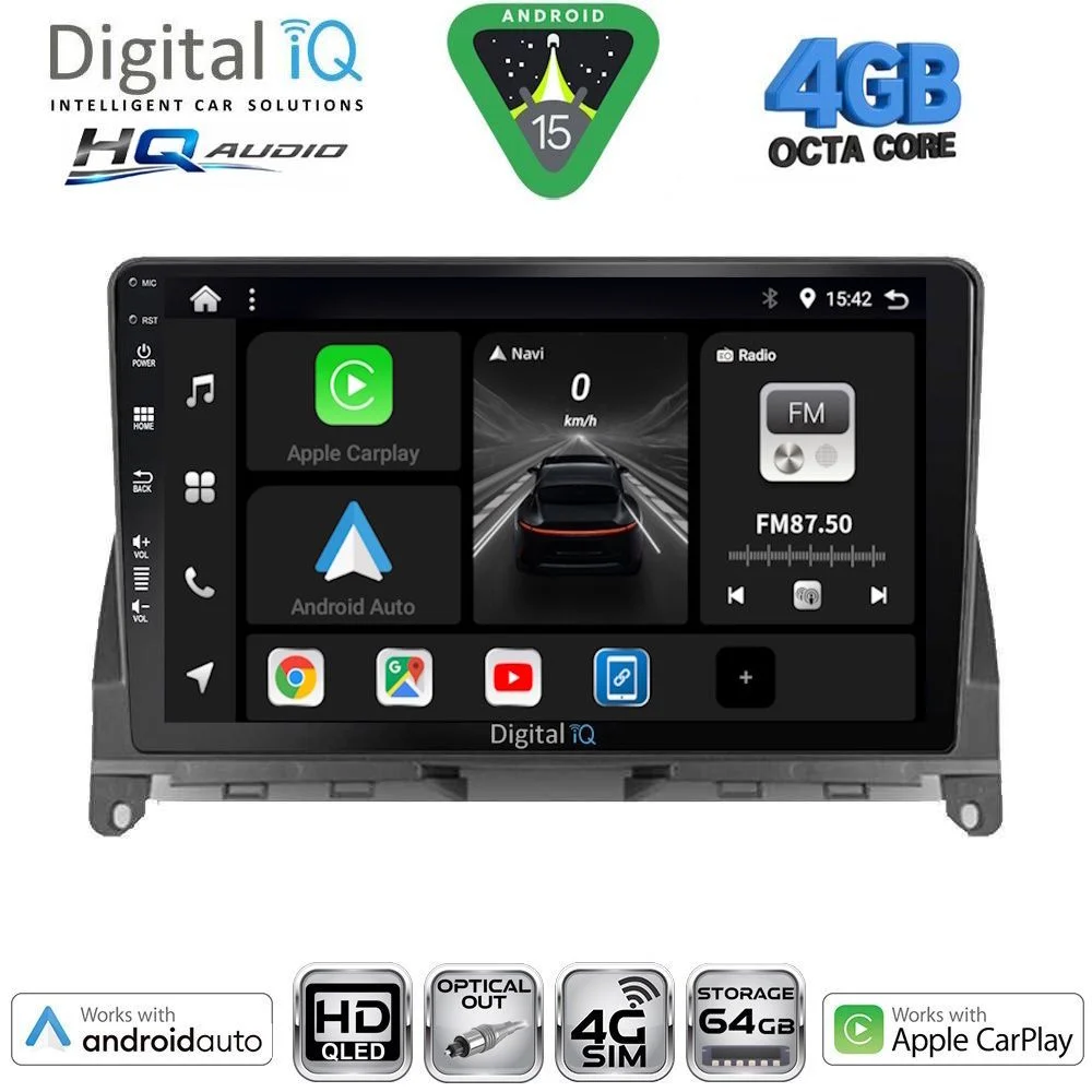 Φωτογραφία προϊόντος: DIGITAL IQ BXK 19405BL_CPAA (9inc) MULTIMEDIA TABLET for MERCEDES C (W204) mod. 2007-2011