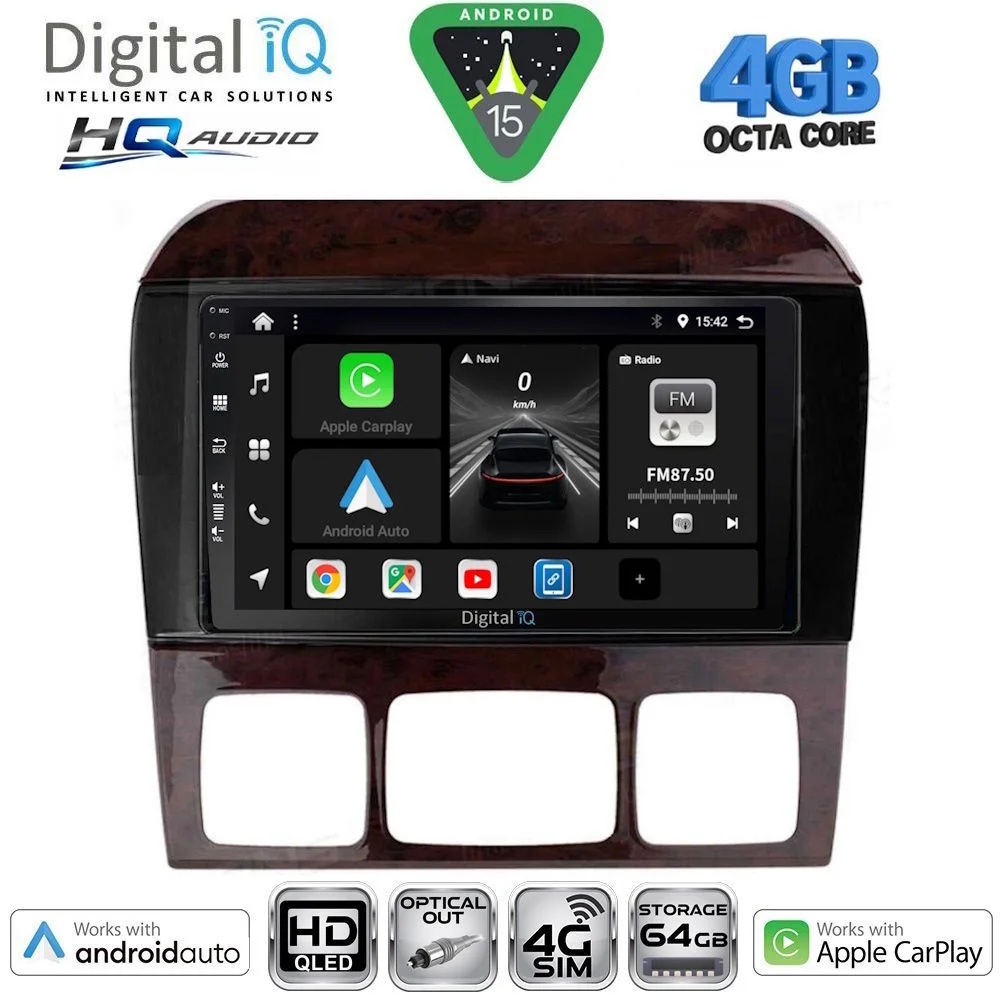 Φωτογραφία προϊόντος: DIGITAL IQ BXK 19426_CPAA (9inc) MULTIMEDIA TABLET for MERCEDES S W220 mod. 1998-2005