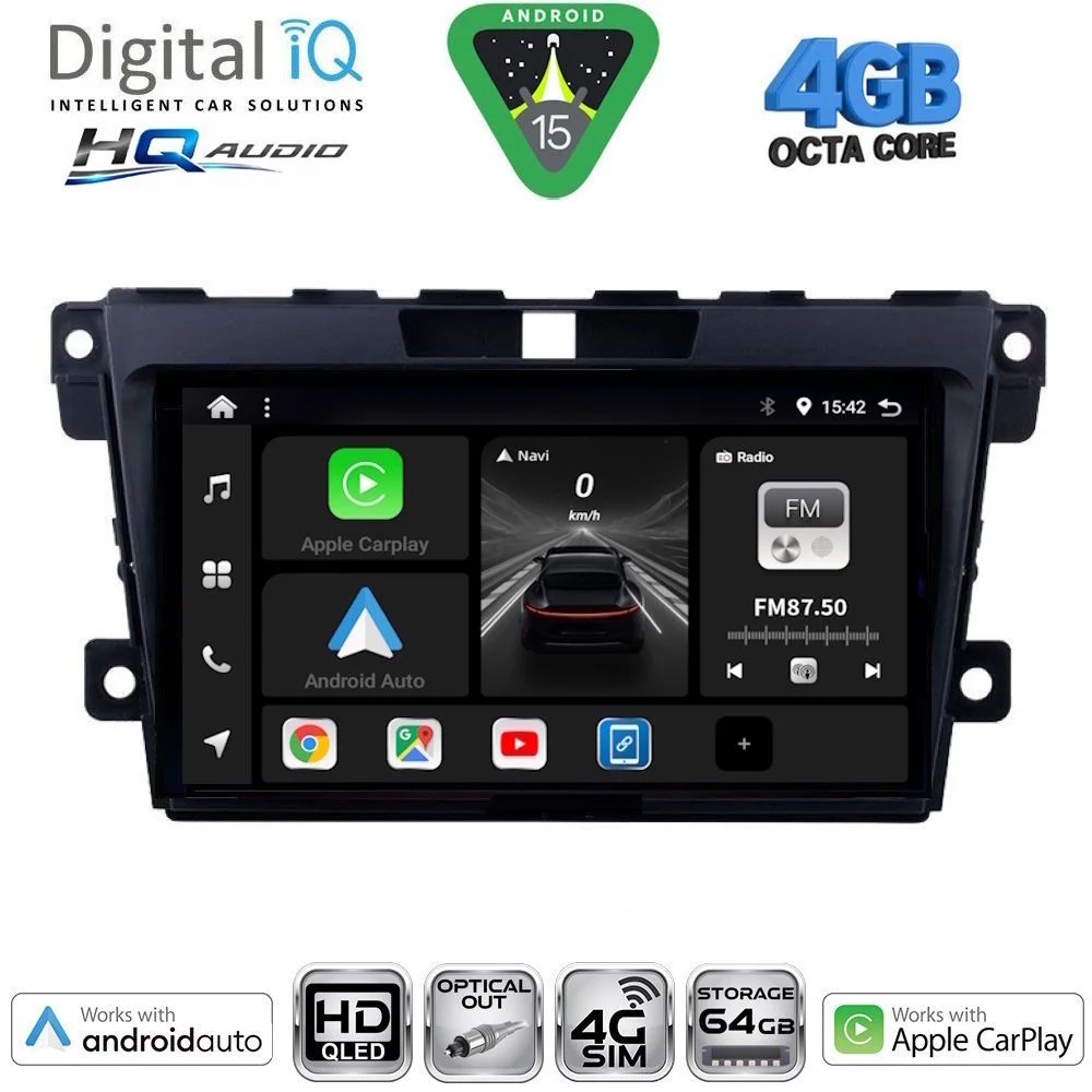 Φωτογραφία προϊόντος: DIGITAL IQ BXK 19389_CPAA (9inc) MULTIMEDIA TABLET for MAZDA CX7 mod. 2006-2012