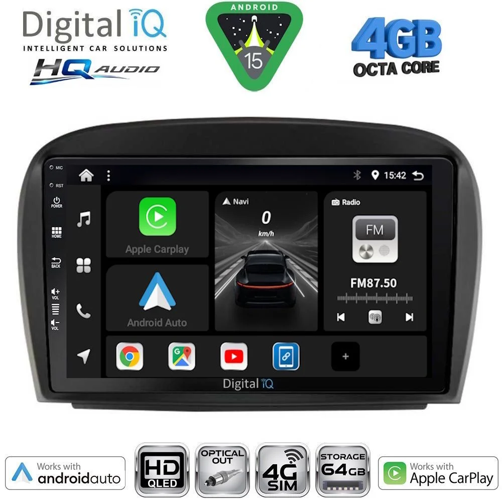 Φωτογραφία προϊόντος: DIGITAL IQ BXK 19427_CPAA (9inc) MULTIMEDIA TABLET for MERCEDES SL (R230) FACELIFT mod. 2006-2012