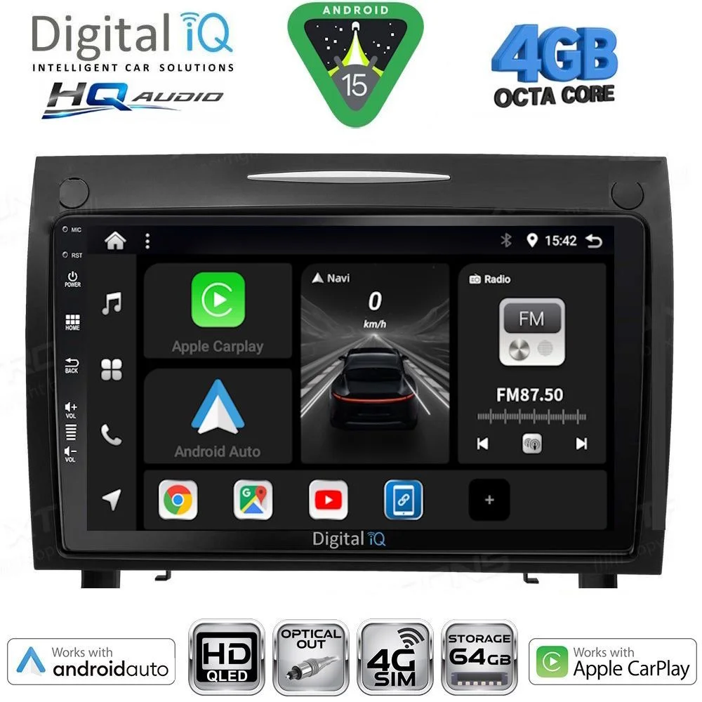 Φωτογραφία προϊόντος: DIGITAL IQ BXK 19419_CPAA (9inc) MULTIMEDIA TABLET for MERCEDES SLK R171 mod. 2004-2010